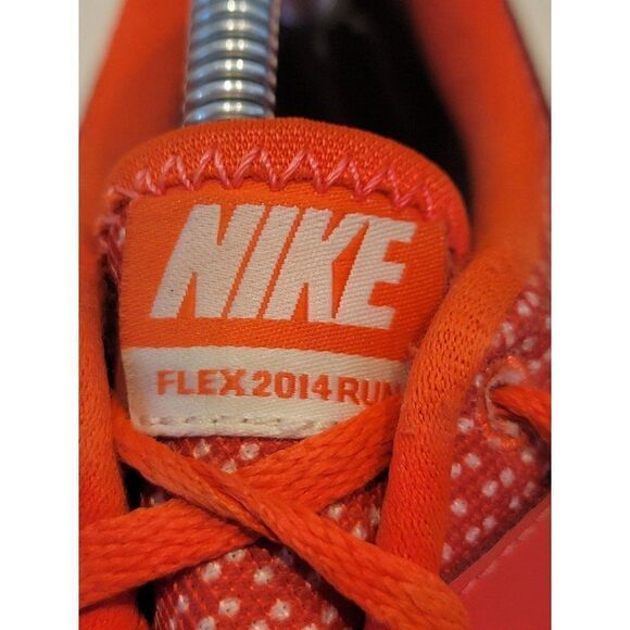Women's Nike Flex 2014 Run 644477-601 Size 7.5 Crimson/Sail Running Shoes - Picture 8 of 9